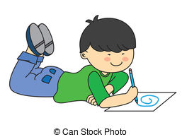 257x194 Boy Drawing Clipart Clip Art