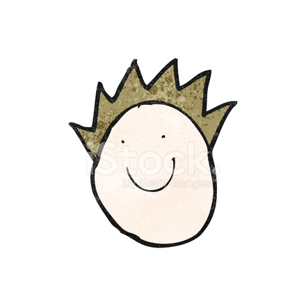 440x440 Child's Drawing Of A Happy Boy's Face Stock Vector