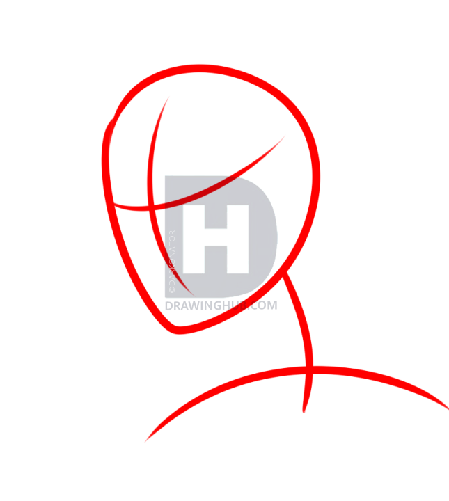 645x720 Anime Boy Face Drawing Lesson, Step