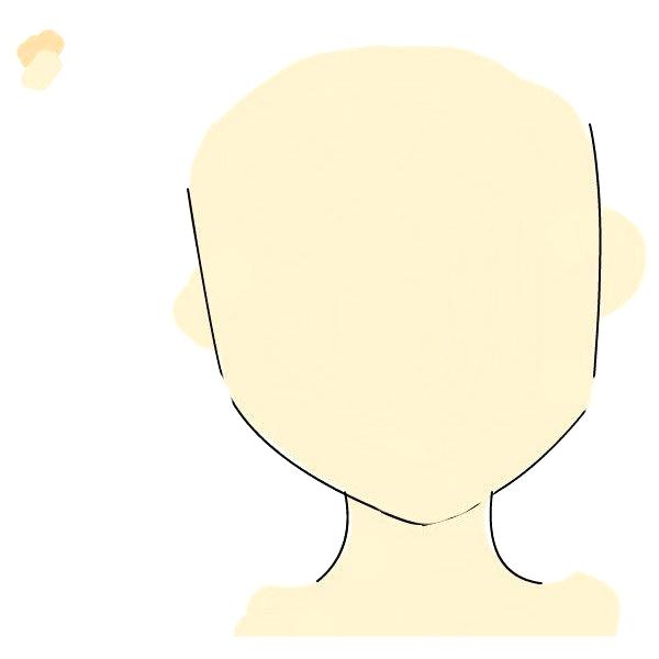 600x600 Face Template An Anime Drawing
