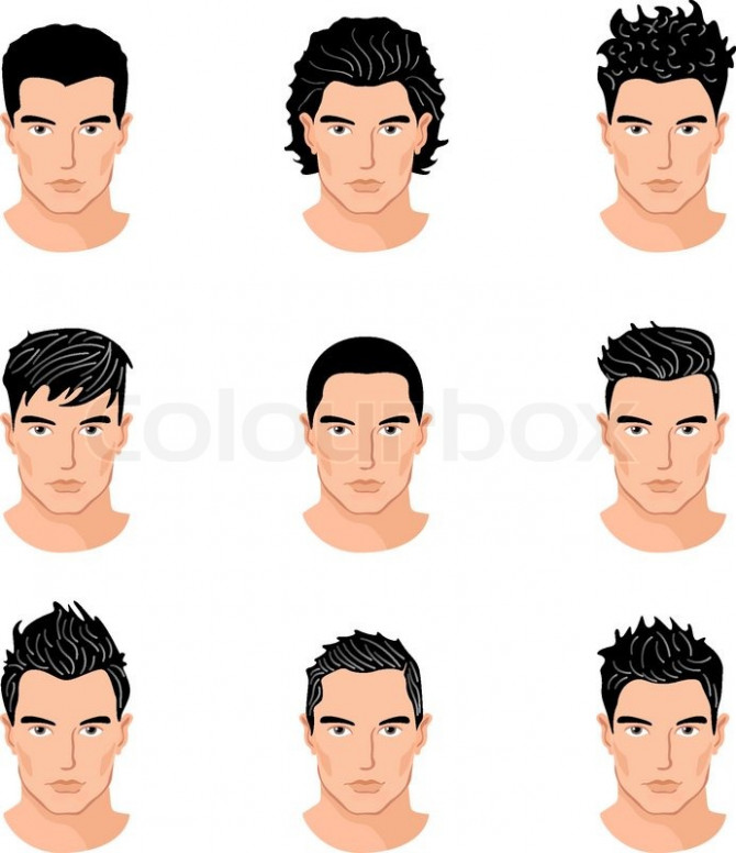 670x776 Inspiration Boy's Men's Hairstyles Manga Anime Drawing Art