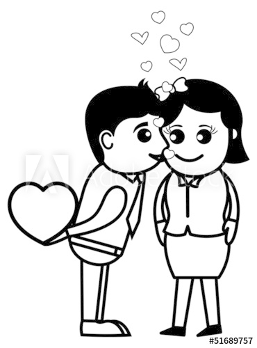 370x500 Cute Romantic Valentine Lover Kissing