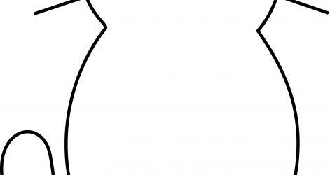 471x250 Christmas Cat Line Drawing Cute Black And White Cartoon Carmi