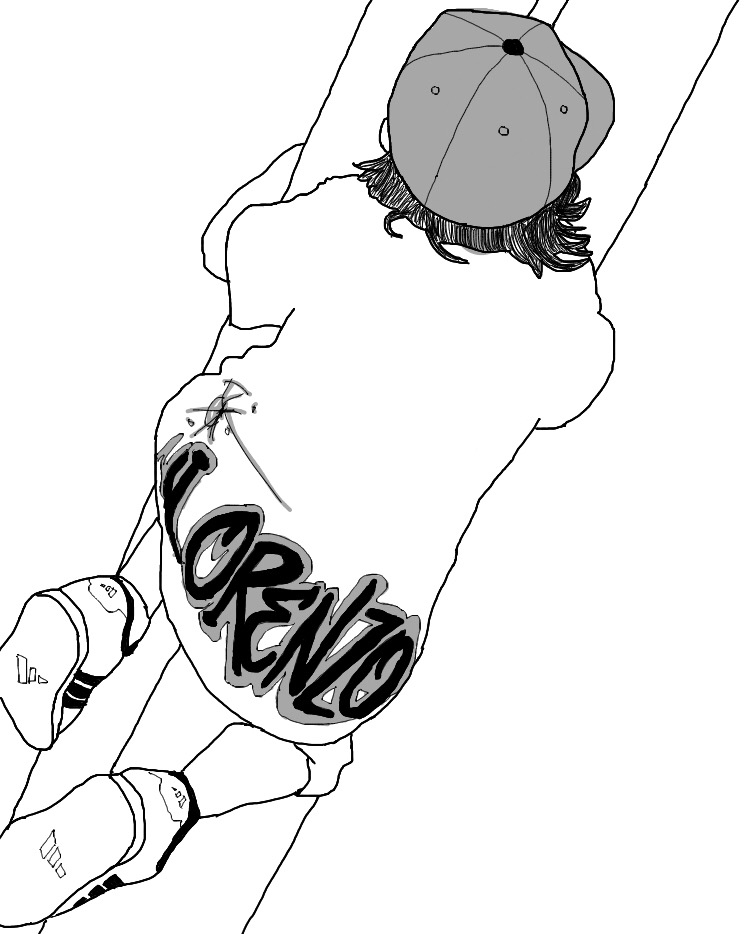 750x934 Art Drawing Pole Outline Boy