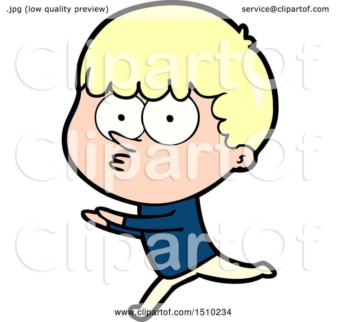1080x1024 Cartoon Curious Boy Running