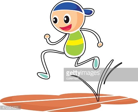 460x374 Sketch Of A Boy Running Premium Clipart