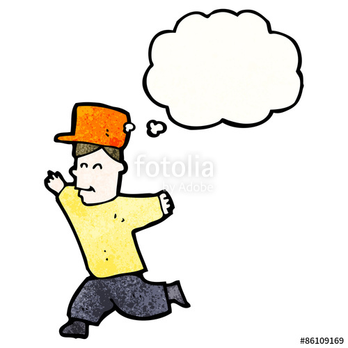 500x500 Caroton Happy Boy Running Stock Image And Royalty Free Vector