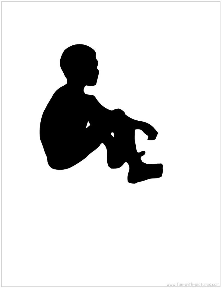 736x952 Silhouette Drawing Of A Boy