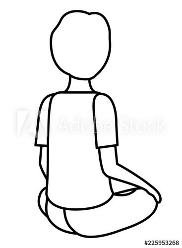 367x500 Teenager Boy Sitting On His Back Character