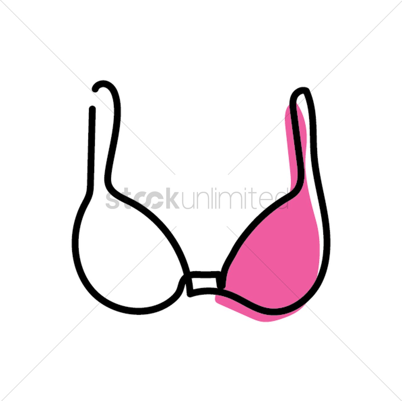 1300x1298 Bra Vector Image