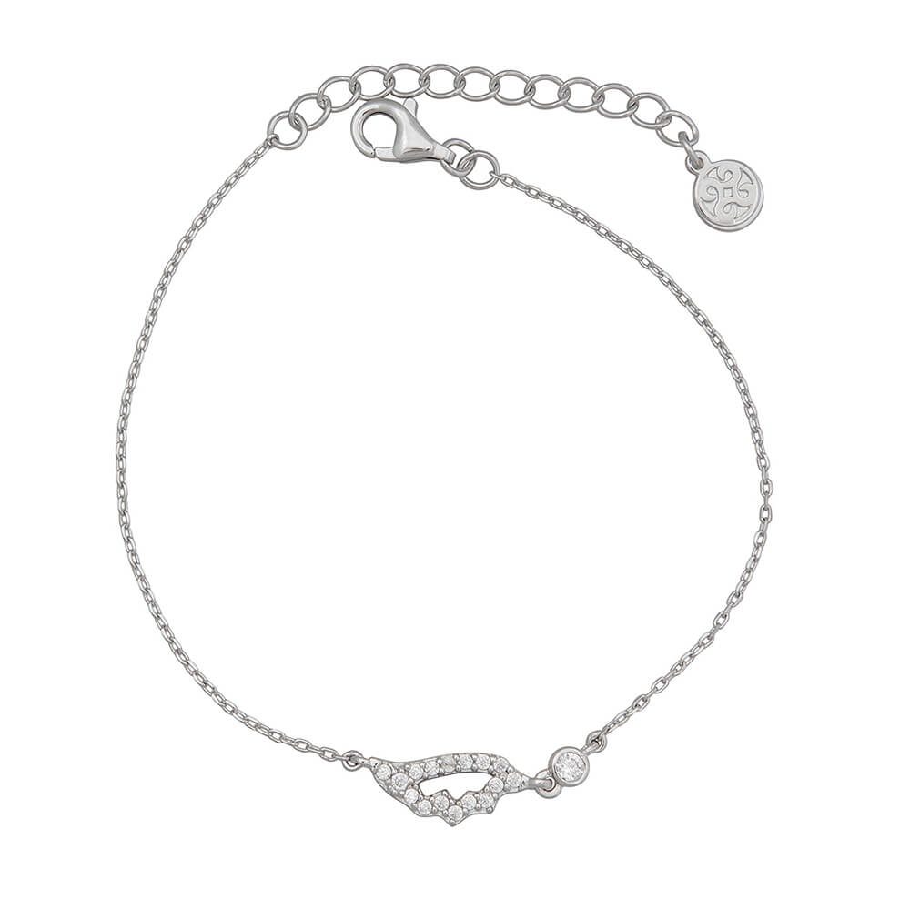 1000x1000 Silver Bracelet With Wing Gifting Clear Oxette