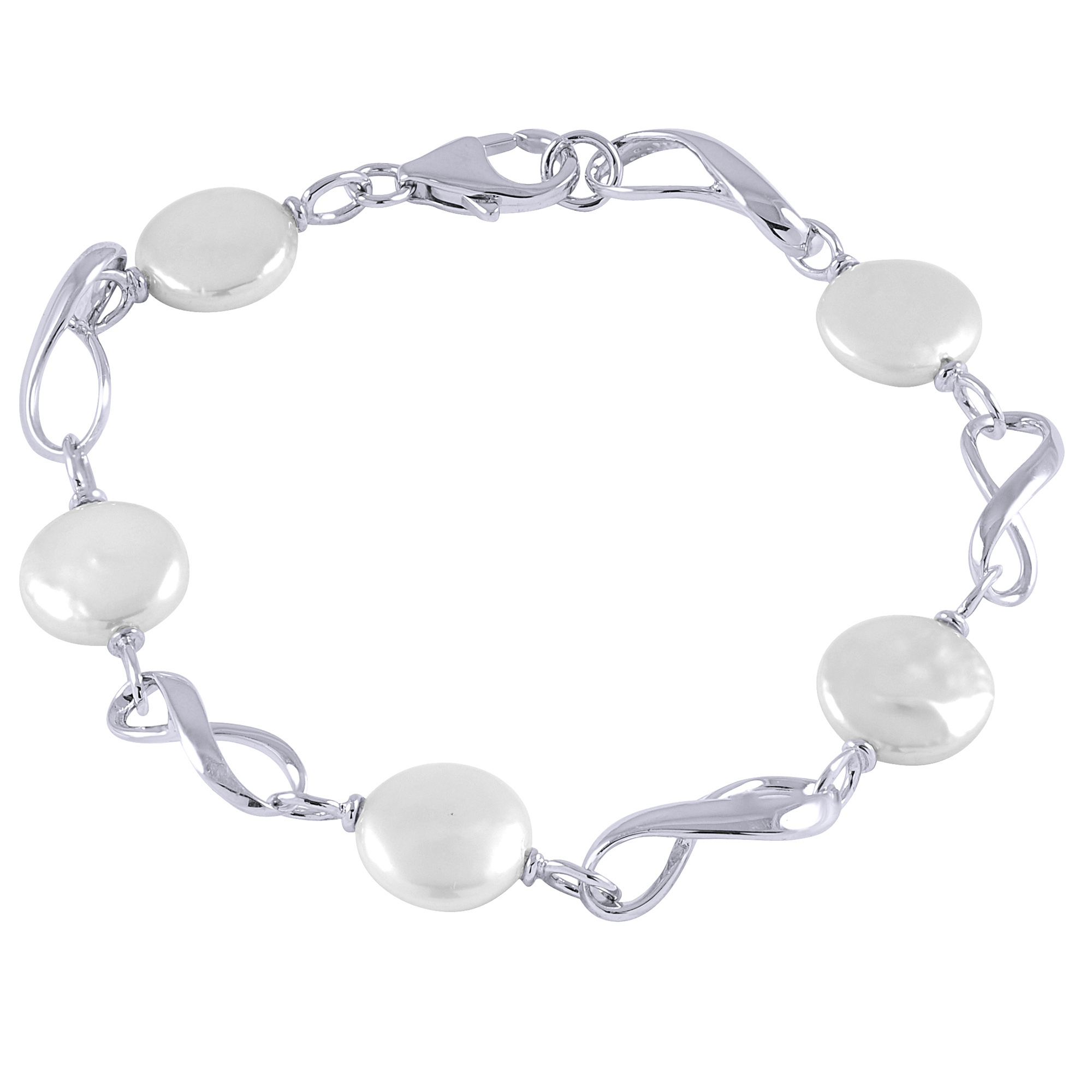 2000x2000 Sterling Silver Freshwater Pearl Bracelet