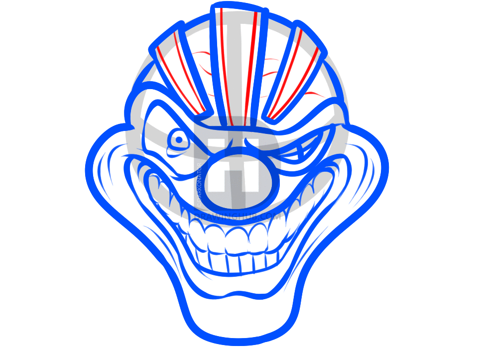 964x699 How To Draw Sweet Tooth, Twisted Metal, Step