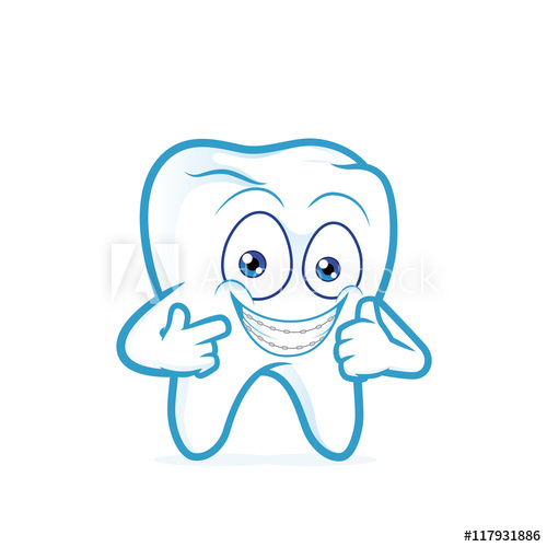 500x500 Tooth With Braces On Teeth