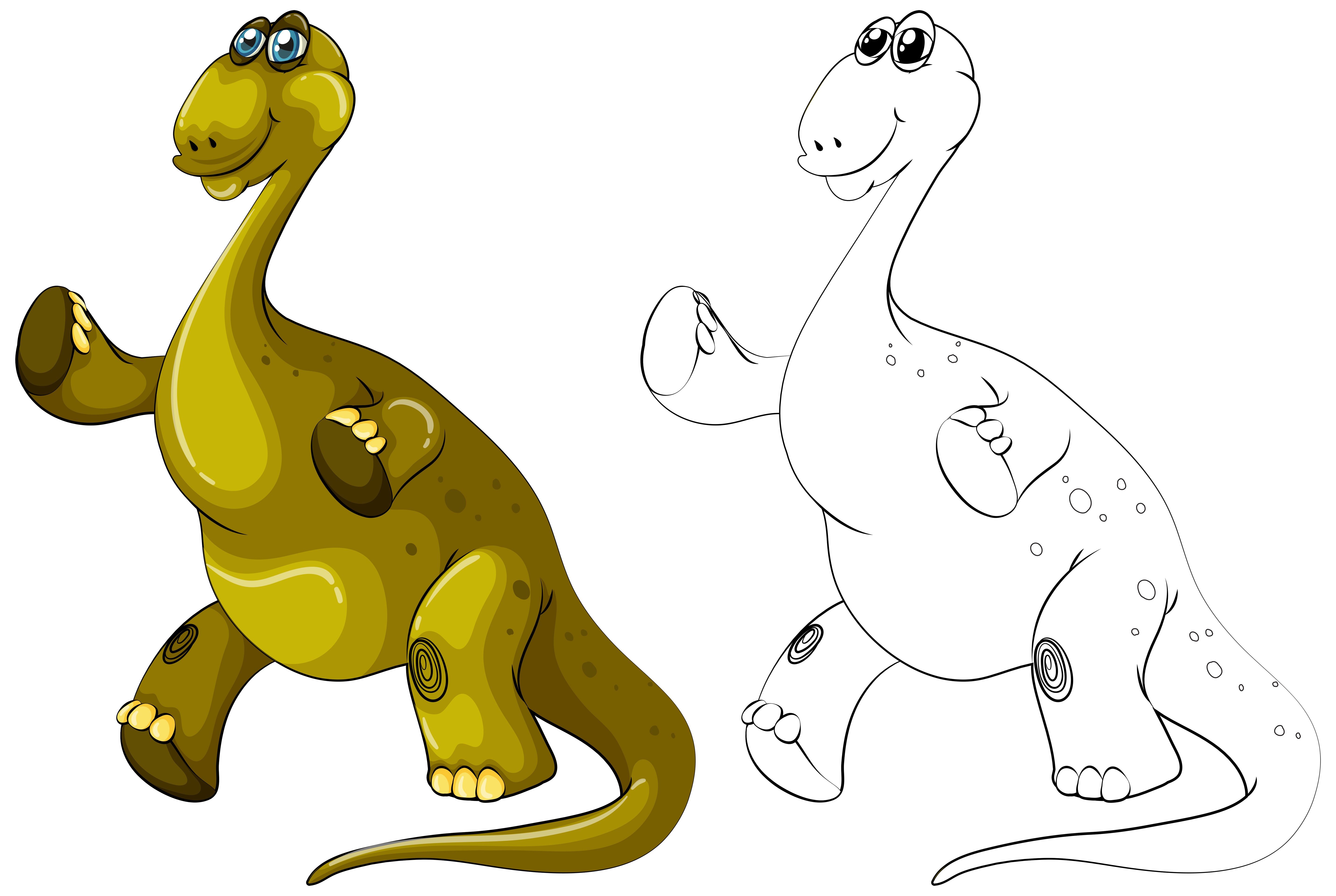 5725x3843 animal outline for brachiosaurus dinosaur