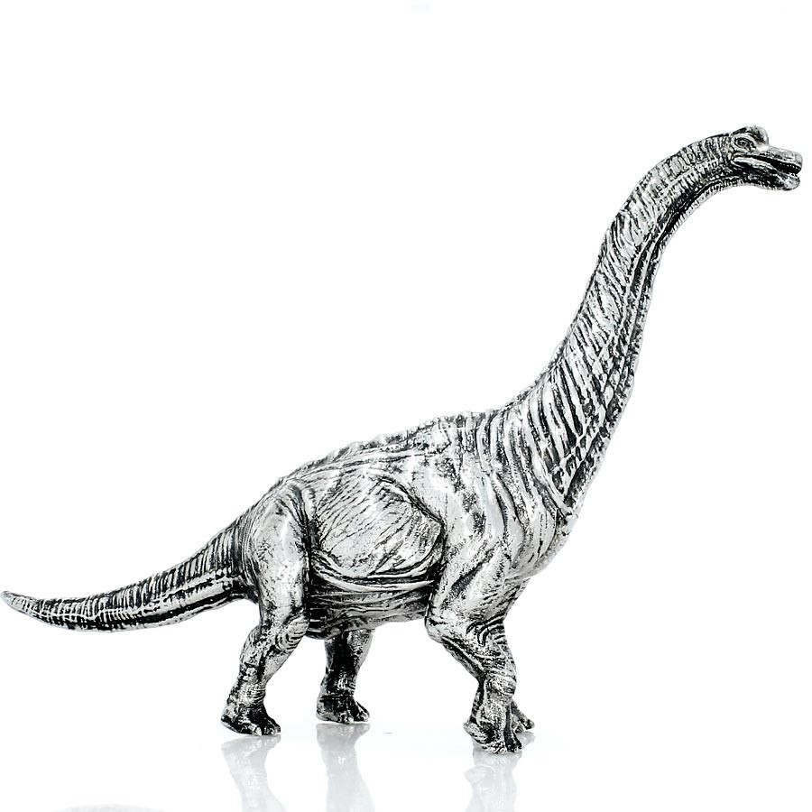 900x900 brachiosaurus series the lost world solid silver statue antique