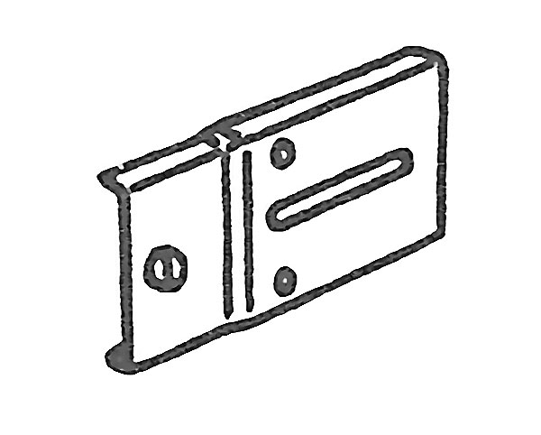 600x482 Kirsch Inch Bracket Extension Plate For Drop In Brackets