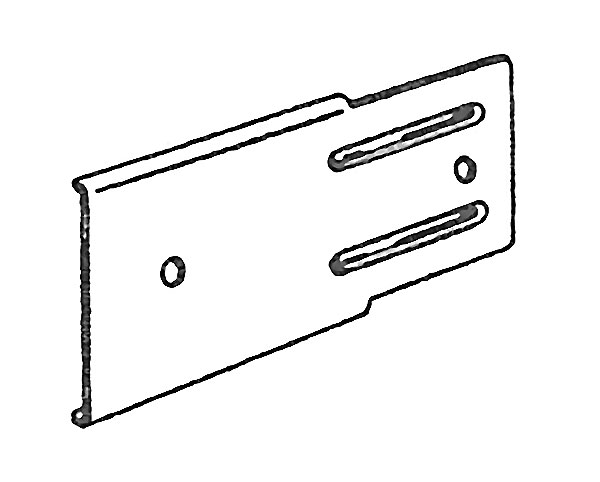 600x482 Kirsch Inch Bracket Extension Plate For Push In Brackets