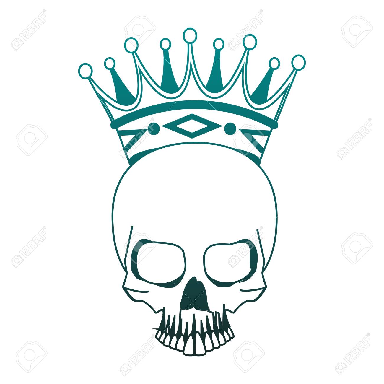 1300x1300 Dope Crown Queen Drawing Design King Black And White Line Basic
