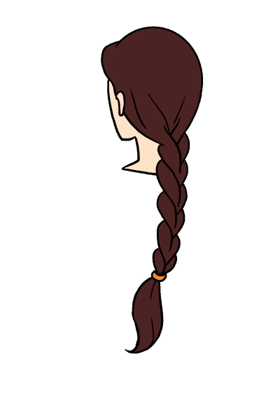 400x566 Easy Drawings How To Draw A Braid Really Easy Drawing Tutorial