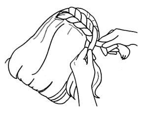 290x229 How To Make A French Over Braid Step