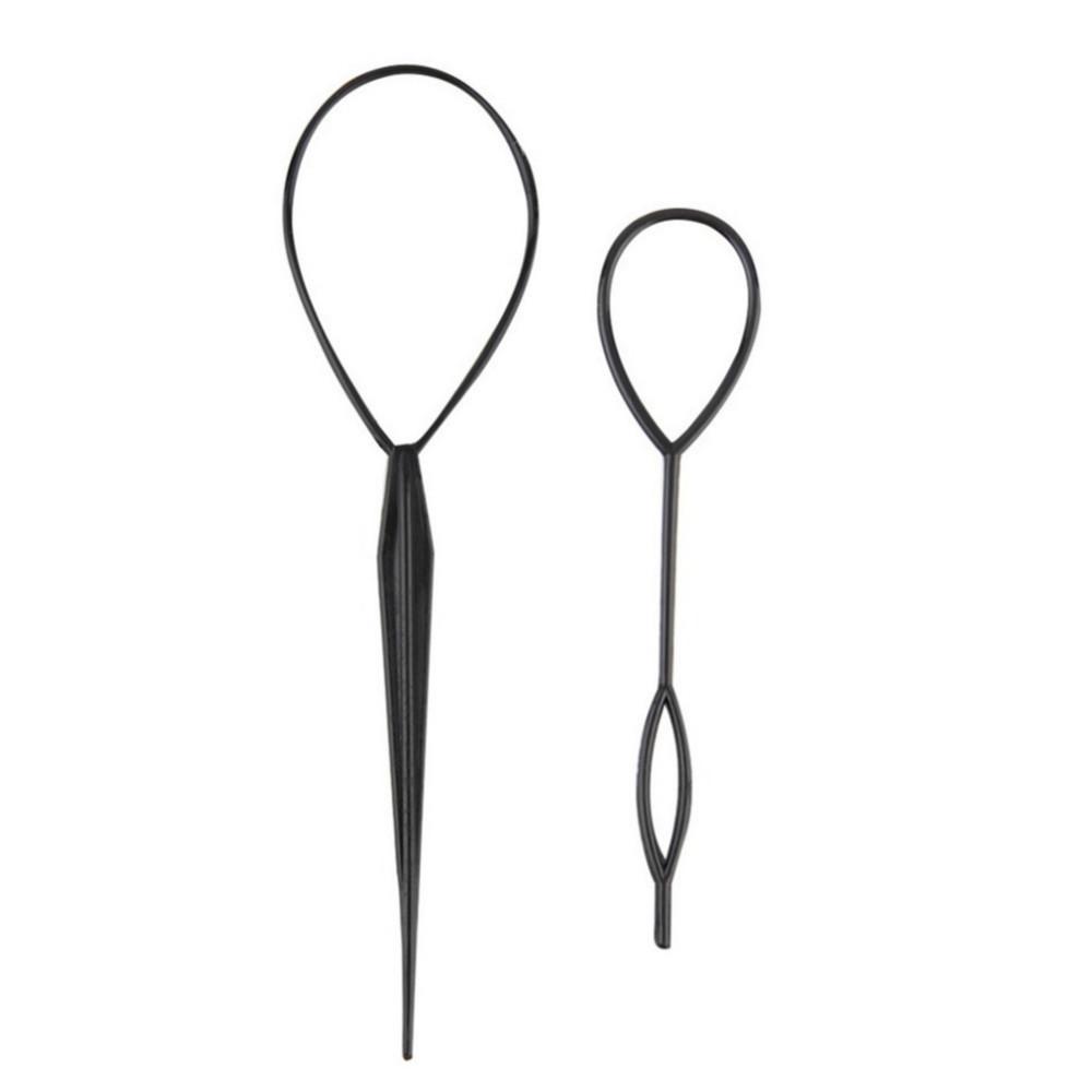 1000x1000 Ponytail Creator Plastic Loop Styling Tools Black Topsy Pony Topsy