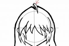 236x157 Anime Hair Drawing Boy Step