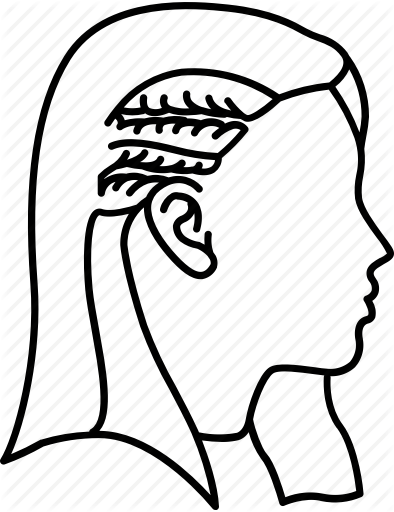 394x512 Braided, Hair, Half, Ladies, Plaited, Plaits, Spiral Icon