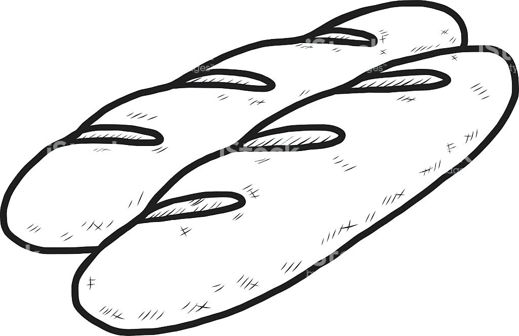 1024x663 Drawing Of Bread Bread Doodle Drawing Braided Hair