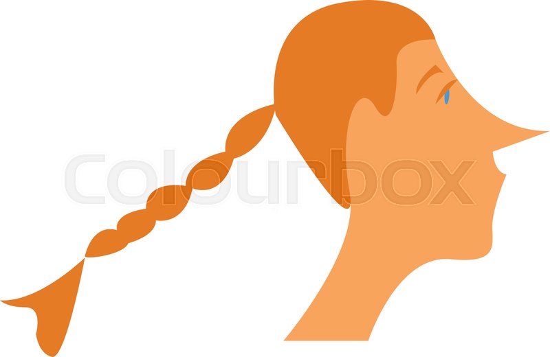 800x520 A Blue Eyed Long Hair Blond Lady In Stock Vector Colourbox