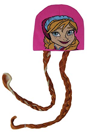338x450 Disney Girls Frozen Anna Hat With Braided Hair