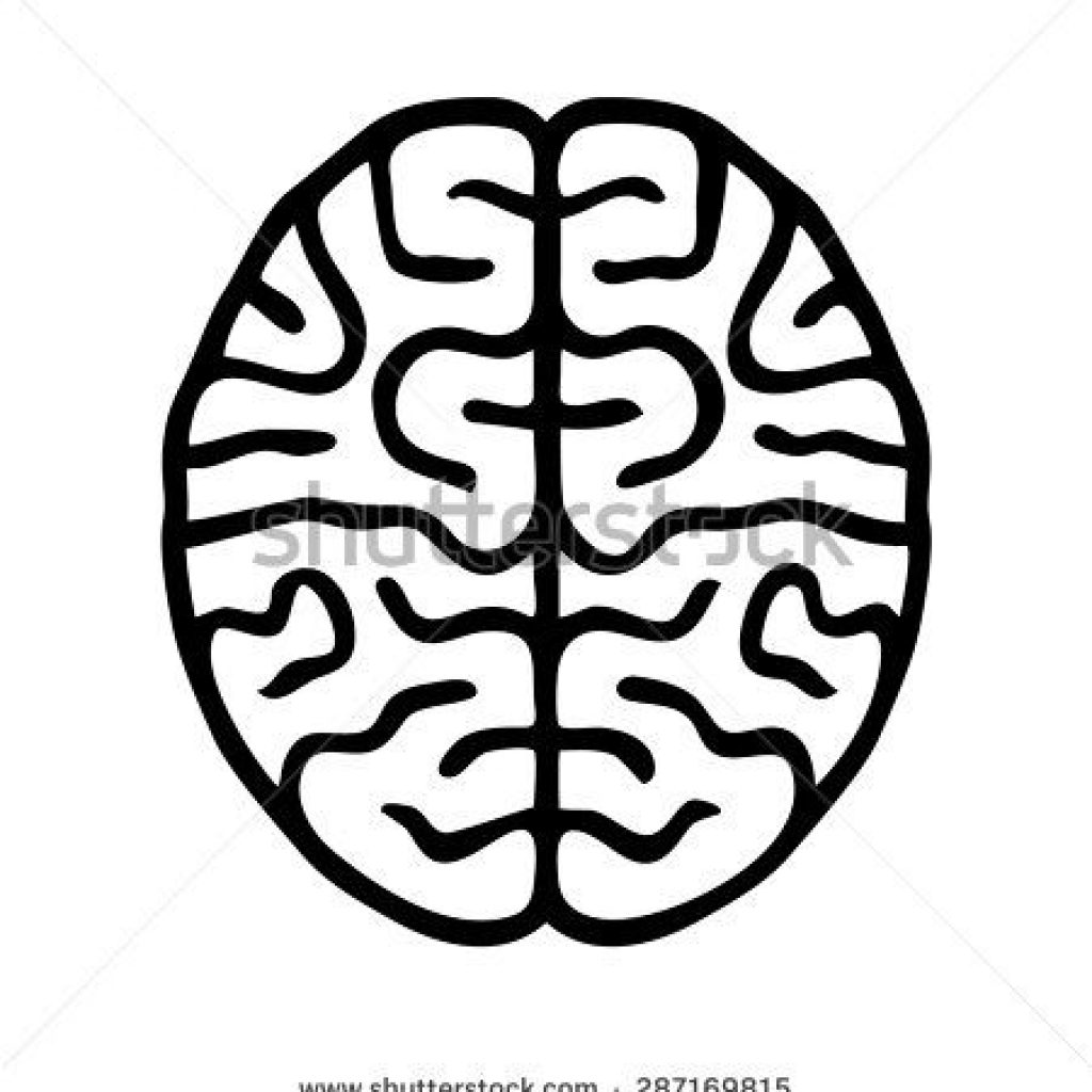 1024x1024 Brain Line Drawing Birthday Clipart House Clipart Online Download