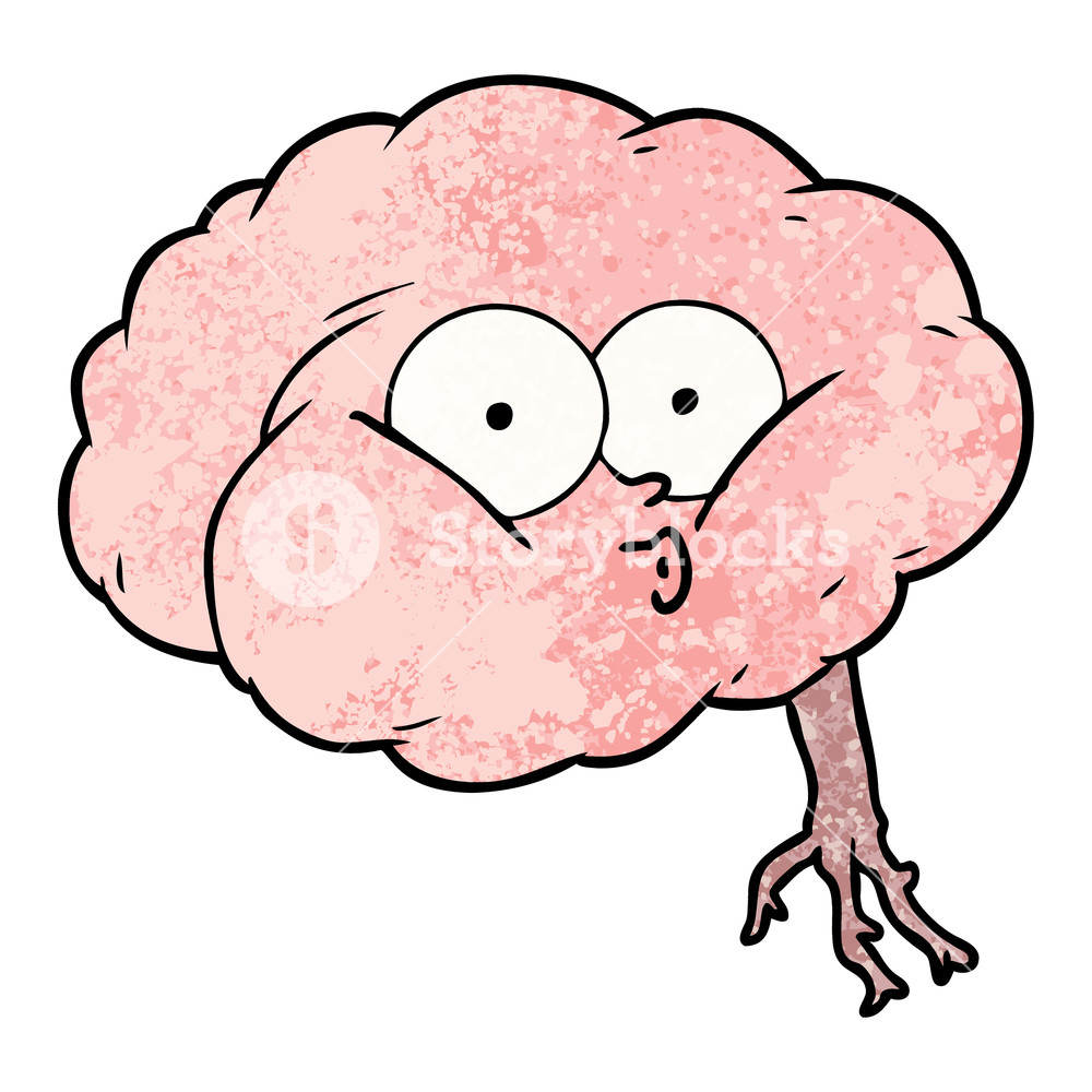 1000x1000 Brain Drawing Black And White With Parts Cartoon Tutorial Side