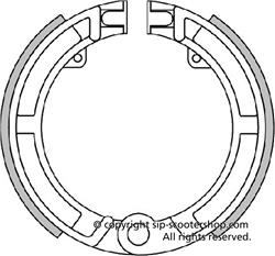 250x233 Brake Shoes Polini Sip