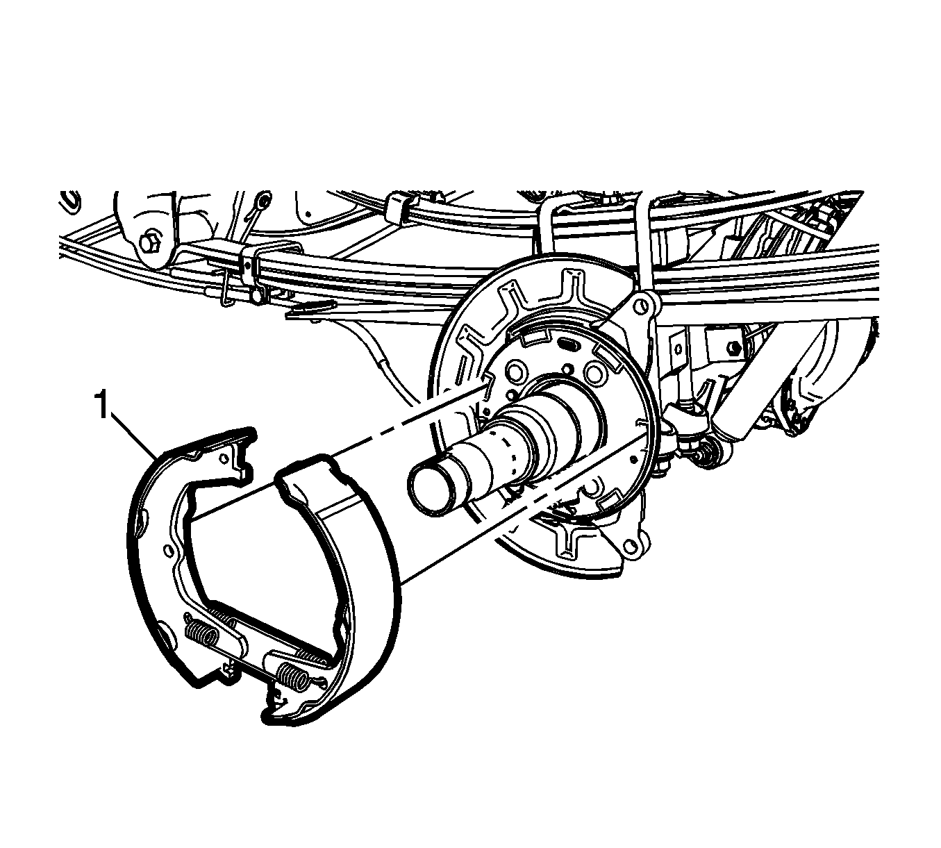 1355x1221 Parking Brake Shoe Replacement