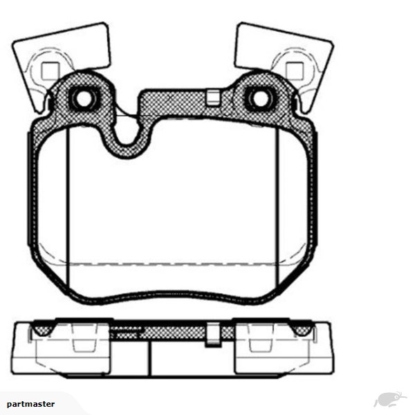 600x600 Woking Brake Pad Set Rear Bmw Brembo Trade Me