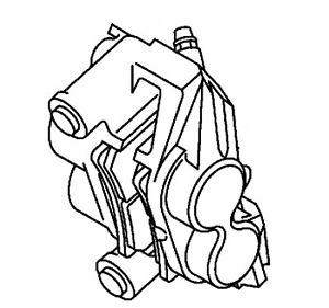 300x281 Yamaha Oem Front Left Brake Caliper Assembly