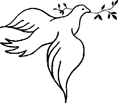 402x352 Drawn Dove Olive Branch Drawing