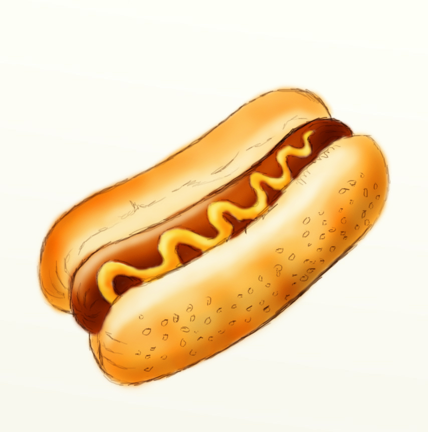 854x862 How To Draw A Hot Dog Hubpages