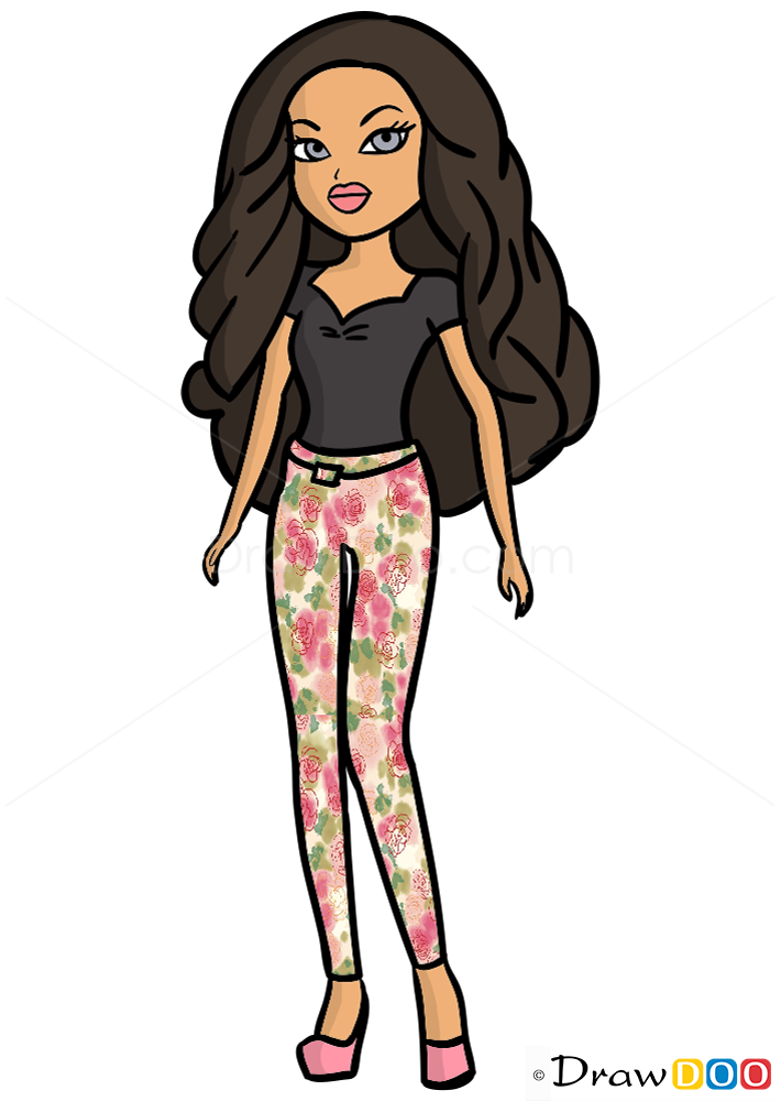 710x1000 How To Draw Yasmin Core Doll, Bratz