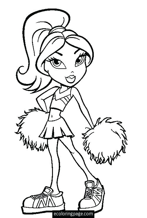 500x740 Bratz Dolls Coloring Pages Doll Drawing At Com Coloring Pages
