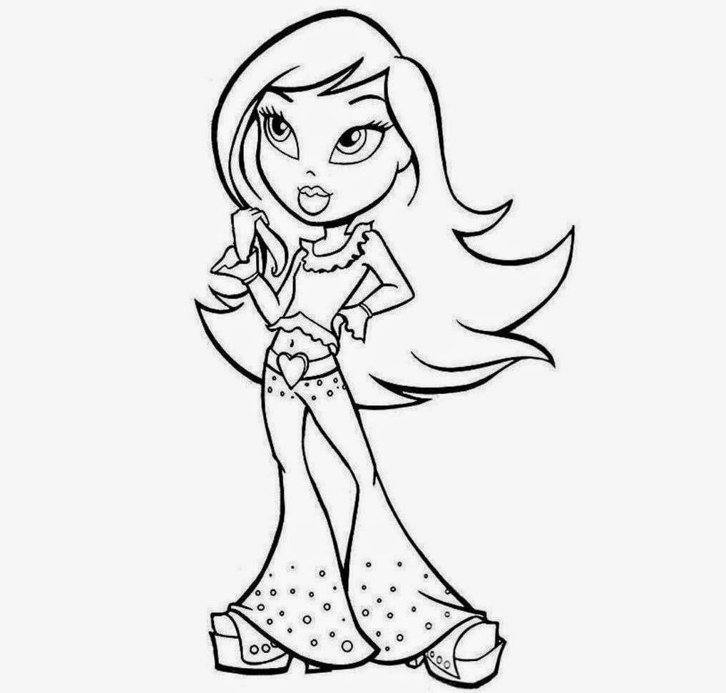 1018x971 Colour Drawing Free Wallpaper Bratz Coloring Drawing Free Wallpaper