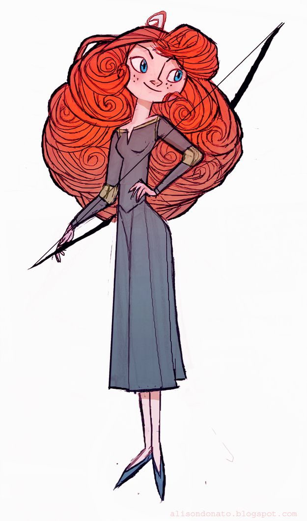 625x1060 The Very Best Brave Fan Art Artistic Disney Character Design