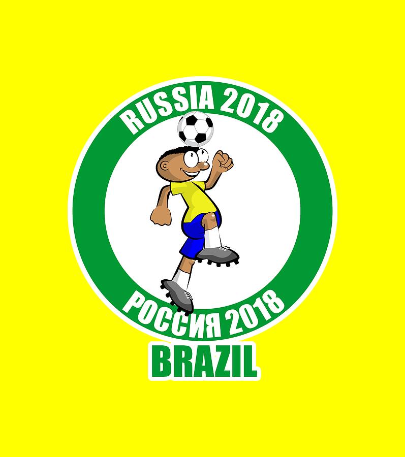 797x900 Brazil In The Soccer World Cup Russia Drawing