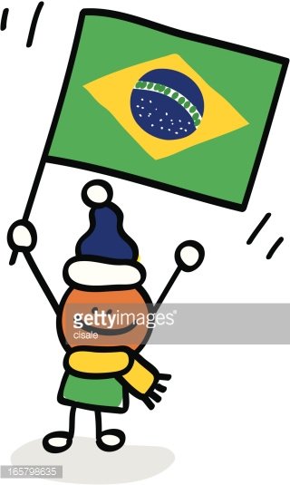 320x535 Kid Holding Brazil Flag Cartoon Illustration Premium Clipart