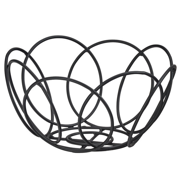 600x600 Cal Mil Black Wire Bread Basket
