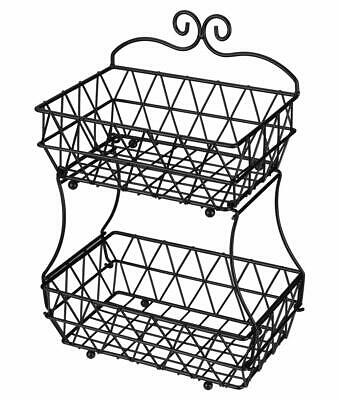 339x400 Denozer Tier Fruit Bread Basket Display Stand Screwless Design