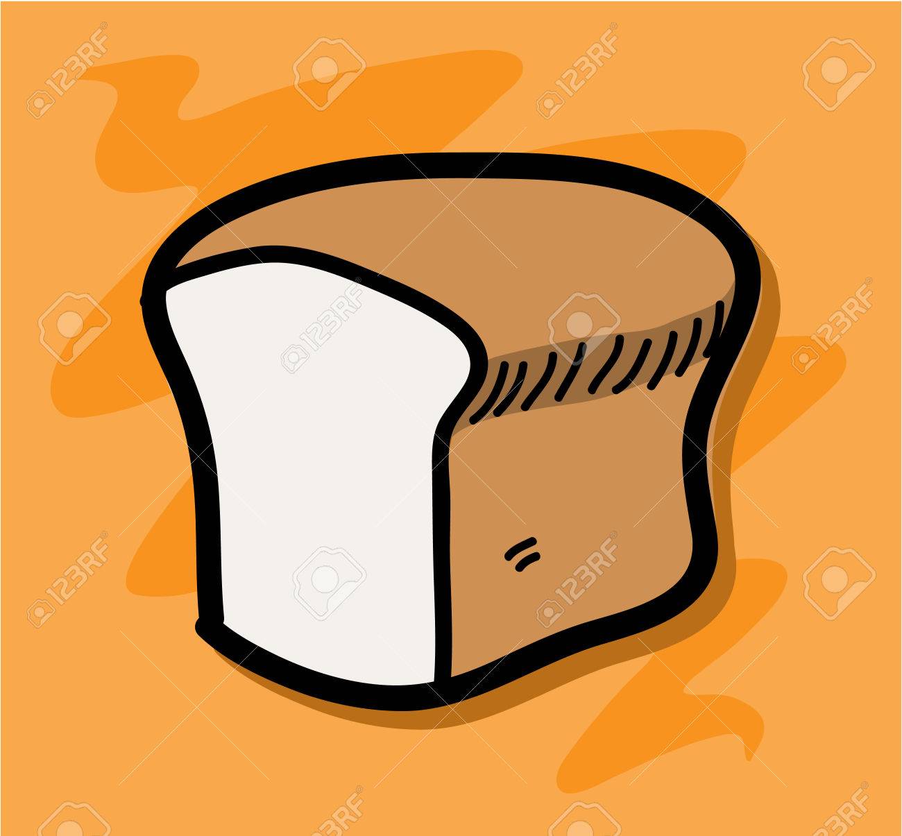 1300x1205 Drawn Bread Drawing