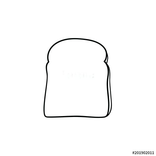 500x500 Slice Of Bread Drawing Slice Bread Drawing