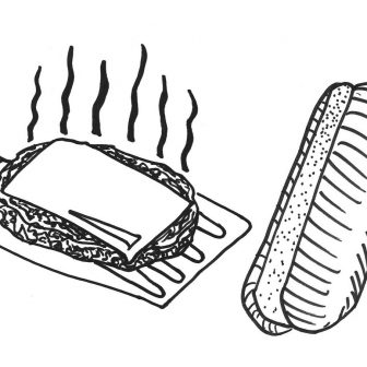 336x336 Bread And Peanut Butter Drawing Vector Step